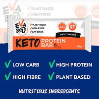 chocolate orange keto protein bar
